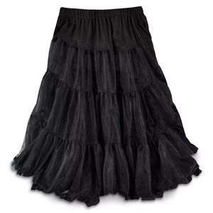 Disney Dress Shop Black Crinoline PinUp Petticoat Skirt Womens Plus 1X - 3X NWT